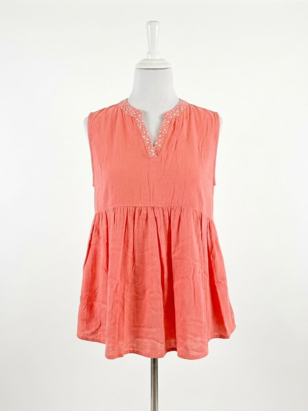 NEW HONEYME sleeveless gabby top in coral